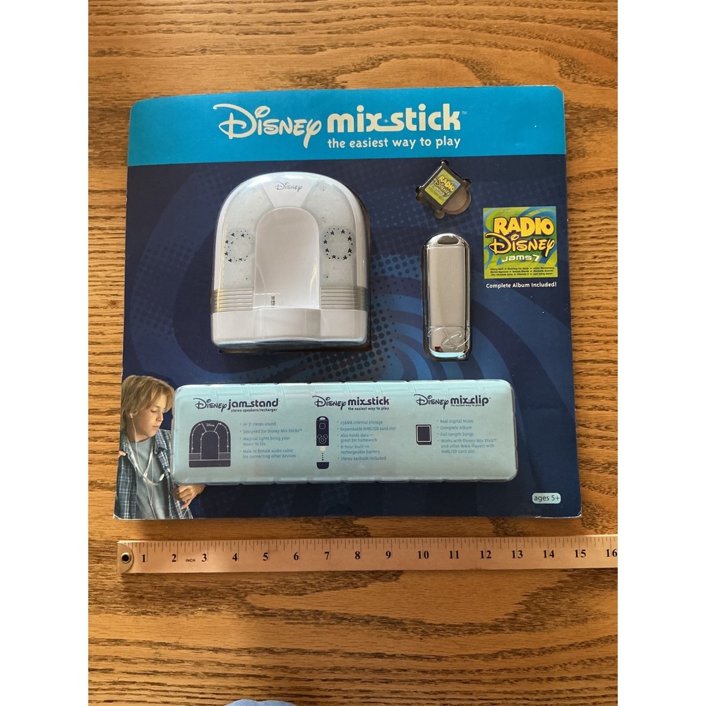 Rare Disney Mix Stick MP3 Player Jam Stand Radio Disney Jams 7 Mix Clip New